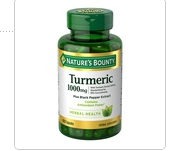 Natures Bounty Turmeric Capsule, 1000mg Herbal Health Supplement, 60 Ea