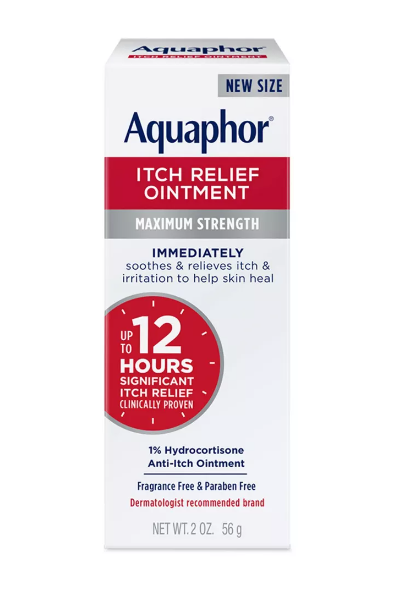 Aquaphor 1% Hydrocortisone Itch Relief Ointment Unscented - 2oz
