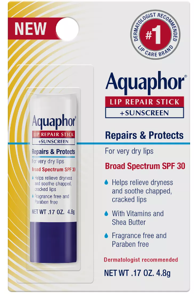 Aquaphor Lip Protectant + Spf Lip Balm - 0.17oz