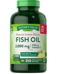 Nature's Truth Fish Oil 2000mg | Natural Lemon Flavor | 250 Softgels
