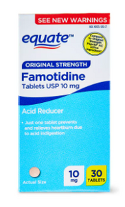 Equate Original Strength Famotidine Tablets, 10 mg, 30 Count