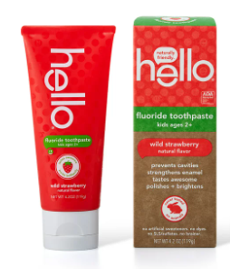 HELLO FLUORIDE TOOTHPASTE WILD STRABERRY 4.2OZ