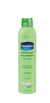 Vaseline Intensive Care Spray Moisturizer, Aloe Soothe 6.5 oz