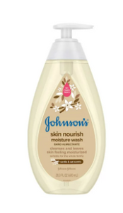 JOHNSON'S SKIN NOURISH VANILLA OAT WASH 16.9 FL OZ (500mL)