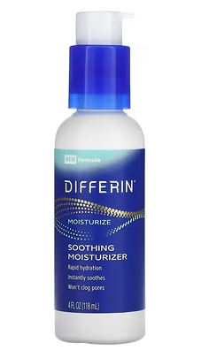 Differin, Soothing Moisturizer, 4 fl oz (118 ml)