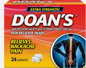 DOAN'S RELIEVES BACK PAIN 24 CAP