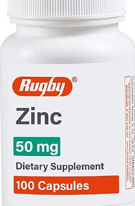 RUGBY ZINC 50MG 100CAPS