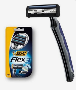 Bic Flex 3 Shavers Disposable Razors 3-Pack