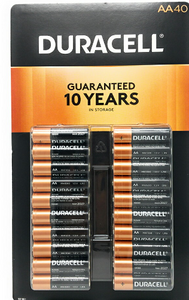 Duracell Coppertop Alkaline AA Batteries, 40-count