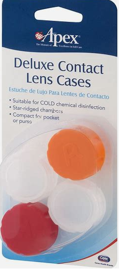 DELUXE CONTACT LENS CASES 2 CASES