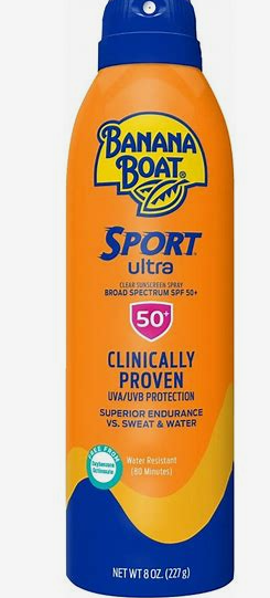 BANANA BOAT 50+ SUNSCREEN SPRAY 8 OZ (227G)