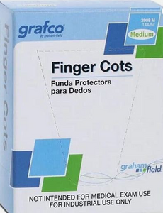 Grafco Latex Finger Cots- 144 Count (Medium)