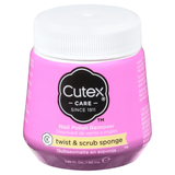 CUTEX CARE Nail Polish Remover Twist & Scrub Sponge 1.75Fl. Oz.