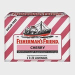 Fishermans Friend Sugar Free Cherry Menthol Cough Drops, Cough Suppressant Lozenges, 40 Ea,