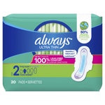 always ULTRA THIN 20 pads size 2