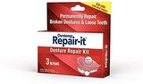 Dentemp REPAIR-It Permanent Loose Teeth Broken Denture Repair Kit