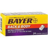 Bayer Extra Strength Back & Body Coated Caplets 24 ea