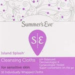 Summer's Eve Island Splash Cleansing Cloths For Sensitive Skin - 16 PCS