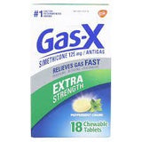 Gas-X Antigas 125Mg Extra Strength Chewable Tablets Peppermint 18 Ct