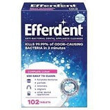 EFFERDENT DENTURE CLEANSER TABLETS ORIGINAL 102 CT