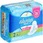 ALWAYS MAXI 18 PADS SERVIETTESS SIZE 2