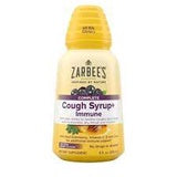 Zarbee's Adult Cough Syrup + Immune with Honey, Elderberry, Natural Berry Flavor, 8 Fl. oz