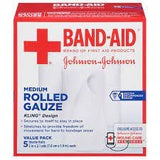 Band-Aid Brand Of First Aid Products Rolled Gauze, 3 Inches By 2.1 Yards, 5 Count Value Pack