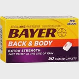 Bayer Extra Strength Back & Body 500Mg Tablets 50 Ct