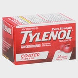 Tylenol Extra Strength Tablets 500 mg Acetaminophen 24 ea