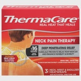 THERMACARE Neck Pain Therapy Up to 16Hours Deep Penetrating Relief 3 Heatwraps