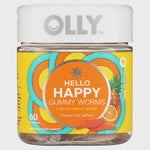 Hello Happy, Gummy Worms, Tropical Zing, 60 Gummies