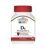 21st Century Vitamin D-2000, Maximum Strength, Tablets - 110 tablets