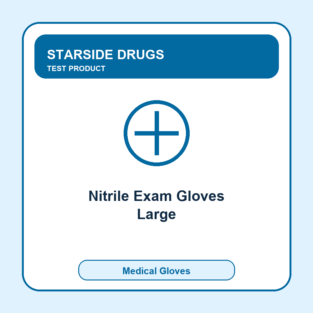 TEST - Nitrile Exam Gloves Large