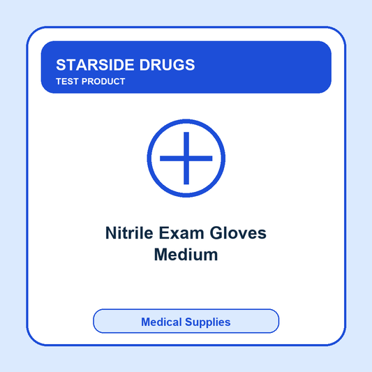 TEST - Nitrile Exam Gloves Medium