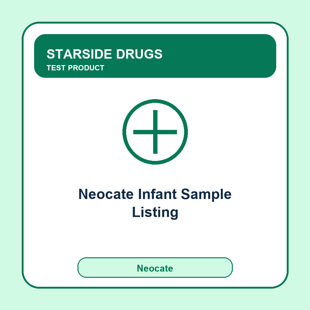TEST - Neocate Infant Sample Listing