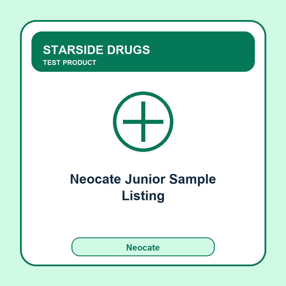 TEST - Neocate Junior Sample Listing