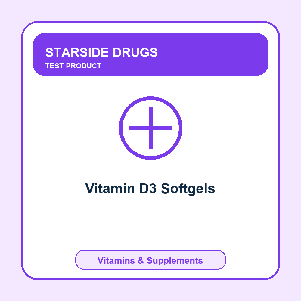 TEST - Vitamin D3 Softgels