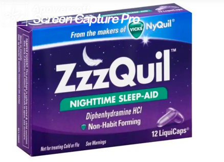 VICKS NyQuil ZzzQuil Brand Nighttime Sleep-Aid 12 caps 助眠液体胶囊 12粒