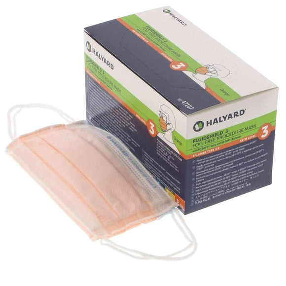 Halyard Level 3 Fog-Free Face Mask (Orange) - 40/box