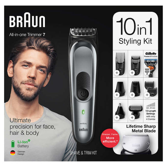 Braun All-in-one Trimmer 7 (10 in 1 Style Kit)