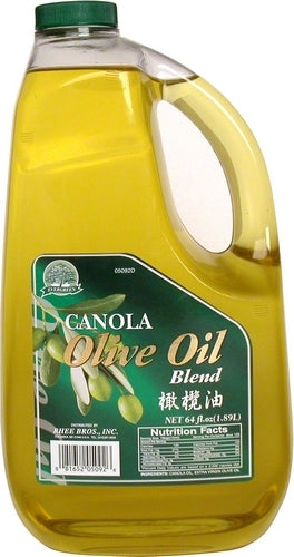 Evergreen Canola Olive Oil Blend 64 Fl oz (1.89 L)  橄榄油  64盎司 1.89升