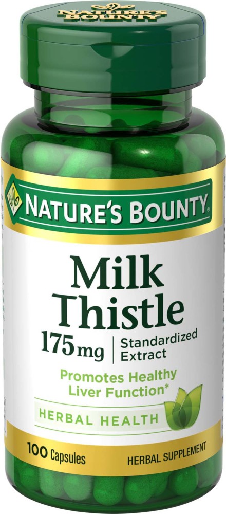 Nature's Bounty Milk Thistle Capsules, 175mg - 100 ct 叶酸，666 MCG（400 MCG叶酸），100片装