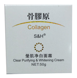S&H Brand COLLENGE Clear Purifying & Whitening Cream (50g)  S&H 透明淨化美白霜