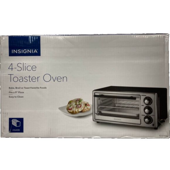 INSIGNIA 4-SLICE TOASTER OVEN - Stainless Steel (Model: NS-TO15SSO)