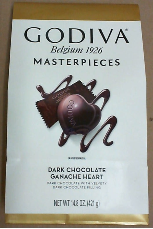 Godiva Dark Chocolate Ganache Hearts (14.8 oz)  黑巧克力 14.8安士