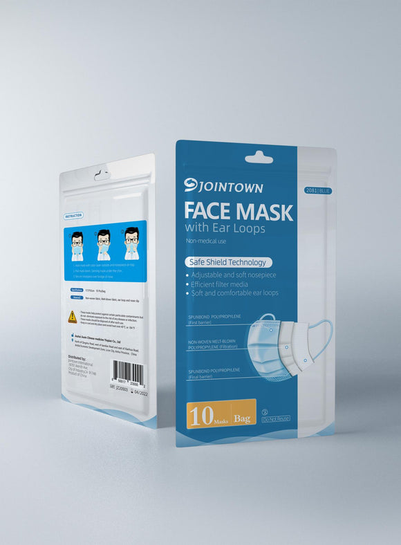 Jointown Disposable Face Mask with Earloop 10psc/bag