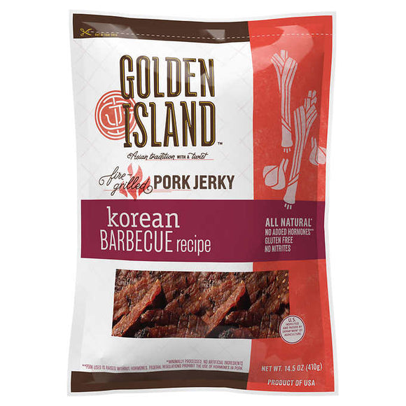 Golden Island Korean Barbecue Pork Jerky 14.5 oz  韓國烤肉豬肉乾 14.5盎司