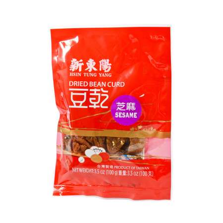 Hsin Tung Yang Brand Sesame Dried Bean Curd 3.5 oz (100g)  新東陽 豆乾 芝麻 3.5安士可(100克)