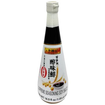 Lee Kum Kee Brand Supreme Seasoning Soy Sauce 16.9 Fl oz  李錦記 零添加醇味鮮特級釀造醬油