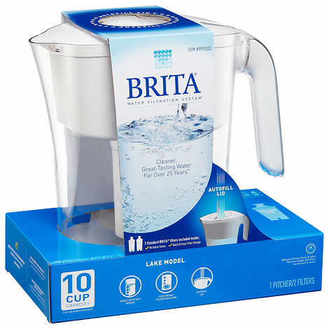 BRITA Brand 10 Cup Capacity, 1 Pitcher/2 Filters
